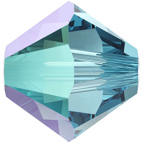 Бусины 5328 6 mm Aquamarine Shimmer