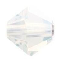 P Rondelle Bead 5328 4 mm wh.opal