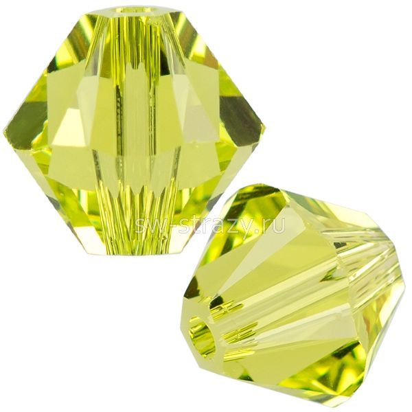 Бусины 5328 4 mm Citrus Green F