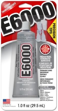 Клей Е6000 Craft 1oz\ 29.5 ml с насадками