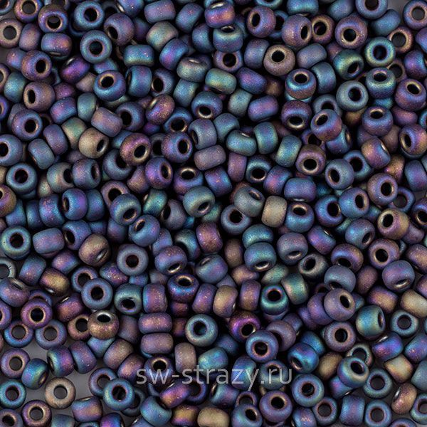 Seedbead Miyuki 11/0 401FR Matte Black AB